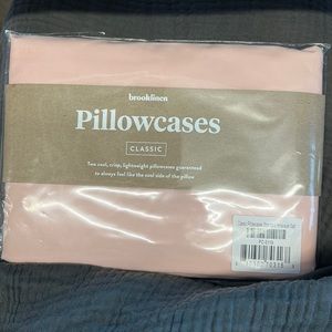Brooklinen percale pillowcases (standard, Himalayan sea salt)